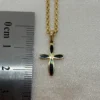 14k Gold Cross Necklace 19,5”,2mm , Cross pendant, Jesus Necklace, Christian Necklace ,Gift For Her