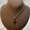 14k Gold Cross Necklace 19,5”,2mm , Cross pendant, Jesus Necklace, Christian Necklace ,Gift For Her
