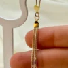 18k Gold Tassel Earrings ,Gold Dangle Earrings ,18k Dangle drop Earring , Fringe Earrings , 18k Real Gold Earring , Gift Earring, For mum .