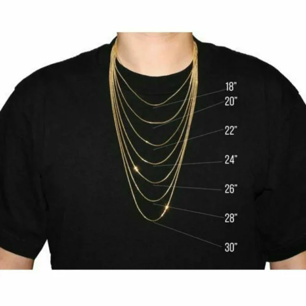 18k solid Gold cross necklace 20 inches