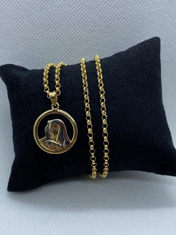 14k Solid Gold Virgin Mary Necklace, Miraculous Necklace ,Virgin Mary, Christian Gift ,Catholic Religious Jewelry