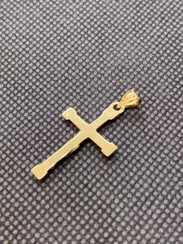14k Gold Cross Necklace 20 inches ,1.5mm