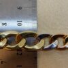 18k Gold Curb Bracelet, 12mm, 8 inches, Real Gold 18k Cuban link, 18k Curb, Tri-Color Gold Cable Bracelet –18k (Rose, White, Yellow).