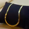 18k Solid Gold Herringbone Necklace, Bracelet, Snake Chain Necklace ,Herringbone Chain , Flat Snake Chain Choker, herringbone necklace.