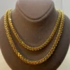 14k Gold Franco Chain Diamond Cut,4 mm,20", Gold Franco chain, Trending Gold chain,14k real Gold, for Him, for her, Birthday Gift.