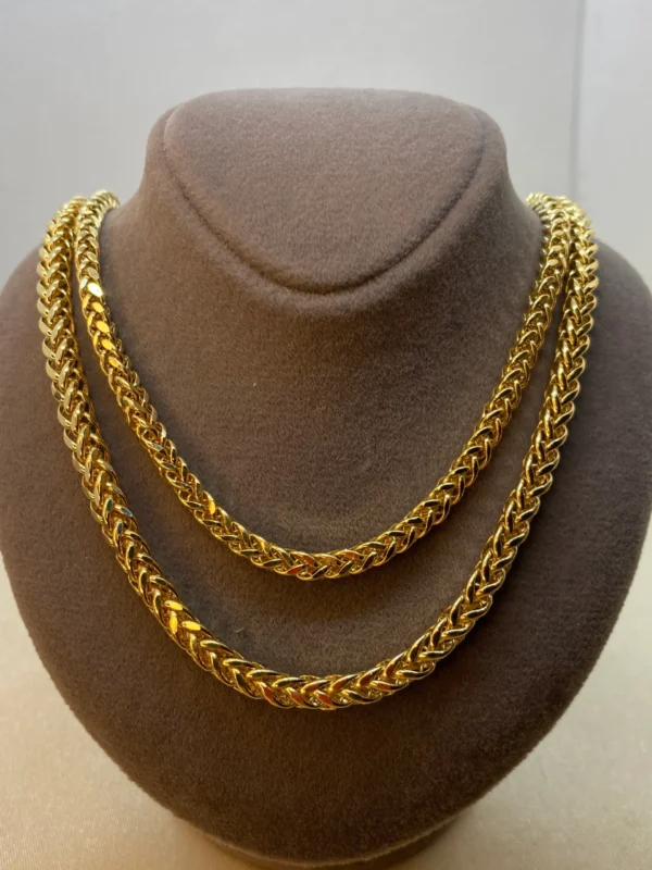 14k Gold Franco Chain Diamond Cut,4 mm,20", Gold Franco chain, Trending Gold chain,14k real Gold, for Him, for her, Birthday Gift.