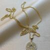 14K solid gold Compass necklace, compass jewelry, solid gold necklace, compass charm, personalized compass, custom pendant, traveler gift
