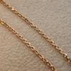 18k solid Gold Cable Chain Rose gold colour,18 inches , 1mm, gift for her, Cable Gold Chain, 18k Rose Gold Chain, Birthday Gift for Her .