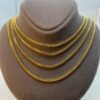 18k GOLD Curb Link Chain Necklace, Bracelet ,2MM ,Real Gold Curb Chain, Ladies Gold Chain, 18k Gold Chain, For Him ,For Her, 18k Cuban Curb.