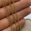 18k GOLD Curb Link Chain Necklace ,2MM ,1.5MM ,Real Gold Chain, Ladies Gold Chain, 18k Gold Curb Chain, For Him ,For Her, Birthday Gift.