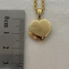 14k solid Gold Heart locket Necklace with Rolo chain ,2.5mm, Gold locket pendant ,birthday gift ,For Her, Valentine's Day Gift