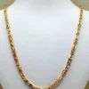 18K Solid Gold Byzantine Chain Necklace/18K Pure Gold Byzantine 3mm Thick - 23.5" Lengths/ Real Gold Chain for Men & Women, Birthday Gift