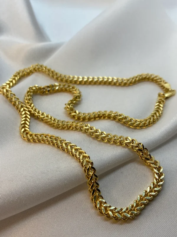 14k Solid Gold Franco Chain Diamond Cut,4.40mm,20",21.5",Gold Franco chain, Trending Gold chain,14k real Gold, for Him,for her,Birthday gift