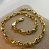 18k Gold ANCHOR CHAIN Bracelet, Anchor,4mm ,Mariner Gold Chain, Mariner chain , Real Gold ,For Her ,For Him ,Birthday Gift ,Christmas Gift.