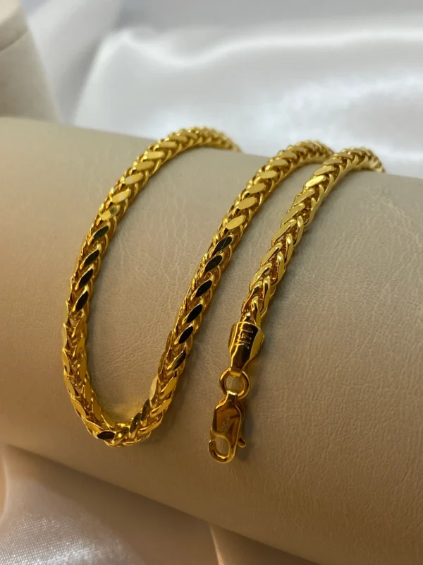 14k Real Gold Round Franco Bracelet, Diamond Cut, 8.5 ",3.5 mm width, For Him, For Her, Birthday Gift, Franco bracelet, Unique Bracelet.