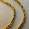 14k Real Gold Round Franco Bracelet, Diamond Cut, 8.5 ",3.5 mm width, For Him, For Her, Birthday Gift, Franco bracelet, Unique Bracelet.