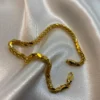 14k Real Gold Round Franco Bracelet, Diamond Cut, 8.5 ",3.5 mm width, For Him, For Her, Birthday Gift, Franco bracelet, Unique Bracelet.
