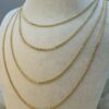 18k GOLD Curb Link Chain Necklace, Bracelet ,2MM ,Real Gold Curb Chain, Ladies Gold Chain, 18k Gold Chain, For Him ,For Her, 18k Cuban Curb.