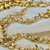 18k Solid Gold Rolo Chain,5mm ,18k Gold Rolo Chain, Gold Rolo chain, rolo chain, rolo chain necklace, Birthday Gift ,Anniversary Gift .