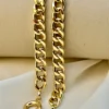 18K Gold Curb Bracelet,6.7MM ,Cuban Chain Bracelet-18K Curb Link Bracelet for Men & Women- Real 18k Gold- 7.5"Length - Birthday Gift.