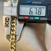 18K Gold Curb Bracelet,6.7MM ,Cuban Chain Bracelet-18K Curb Link Bracelet for Men & Women- Real 18k Gold- 7.5"Length - Birthday Gift.