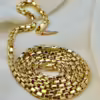 18K Solid Yellow Gold Box Chain Necklace, 20,22, inches , Real Gold Chain, Box Link Chain, Box Chain Gold, Birthday Gift ,Anniversary Gift .
