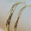 18k GOLD Curb Chain , Cuban Choker Chain Necklace 18",16",6.4MM ,4MM , Real Gold, Real Gold Chain, 18k Gold Chain, Gift ,anniversary Gift.