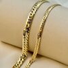 18k GOLD Curb Chain , Cuban Choker Chain Necklace 18",16",6.4MM ,4MM , Real Gold, Real Gold Chain, 18k Gold Chain, Gift ,anniversary Gift.