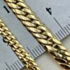 18k GOLD Curb Chain , Cuban Choker Chain Necklace 18",16",6.4MM ,4MM , Real Gold, Real Gold Chain, 18k Gold Chain, Gift ,anniversary Gift.