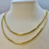 18K Solid Yellow Gold Box Chain Necklace, 20,22, inches , Real Gold Chain, Box Link Chain, Box Chain Gold, Birthday Gift ,Anniversary Gift .