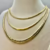 18k GOLD Curb Chain , Cuban Choker Chain Necklace 18",16",6.4MM ,4MM , Real Gold, Real Gold Chain, 18k Gold Chain, Gift ,anniversary Gift.