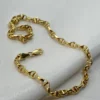 18k Gold ANCHOR CHAIN Bracelet, Anchor,4mm ,Mariner Gold Chain, Mariner chain , Real Gold ,For Her ,For Him ,Birthday Gift ,Christmas Gift.
