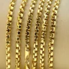 18K Solid Yellow Gold Box Chain Necklace, 20,22, inches , Real Gold Chain, Box Link Chain, Box Chain Gold, Birthday Gift ,Anniversary Gift .