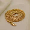 18K Solid Gold Byzantine Chain Necklace