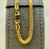 18k Gold Franco chain, Franco foxtail chain, foxtail necklace ,trending Gold chain,18k real Gold Chain, for Him, For Her, Birthday Gift.
