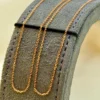 18k solid Gold Cable Chain Rose gold colour,18 inches , 1mm, gift for her, Cable Gold Chain, 18k Rose Gold Chain, Birthday Gift for Her .