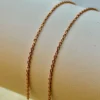 18k solid Gold Cable Chain Rose gold colour,18 inches , 1mm, gift for her, Cable Gold Chain, 18k Rose Gold Chain, Birthday Gift for Her .