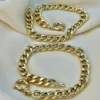 18K Gold Curb Bracelet,6.7MM ,Cuban Chain Bracelet-18K Curb Link Bracelet for Men & Women- Real 18k Gold- 7.5"Length - Birthday Gift.