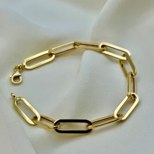 18k Gold Chunky Link Bracelet