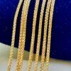 14k Real Gold Franco Necklace,1.5 mm , Franco chain, 14k gold chain, best friend gift, Foxtail chain, For Her ,For Him , Birthday gift