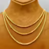 18k Solid gold Franco chain ,2.5MM,3MM Foxtail chain, foxtail necklace ,Trending gold chain, For Him, For Her ,Birthday gift, Christmas gift