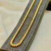 18k Gold Franco chain, Franco foxtail chain, foxtail necklace ,trending Gold chain,18k real Gold Chain, for Him, For Her, Birthday Gift.