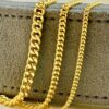 14k solid GOLD Curb Chain Necklace, 4MM, 3MM, 2MM, 14k Real Gold curb, Men and Ladies Gold Chain, 14k Gold Chain, Birthday Gift.