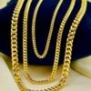 14k solid GOLD Curb Chain Necklace, 4MM, 3MM, 2MM, 14k Real Gold curb, Men and Ladies Gold Chain, 14k Gold Chain, Birthday Gift.