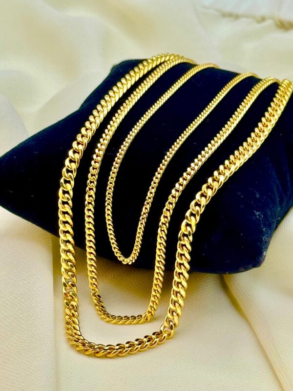 14k solid GOLD Curb Chain Necklace, 4MM, 3MM, 2MM, 14k Real Gold curb, Men and Ladies Gold Chain, 14k Gold Chain, Birthday Gift.