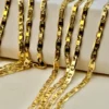 18k Gold ANCHOR CHAIN Necklace ,2.3mm , Anchor Mariner chain ,18k Gold Mariner necklace ,For Her ,For him, Birthday Gift ,Christmas gift