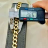 8K Gold Curb Bracelet,8.85 MM ,Cuban Chain Bracelet-18K Curb Link Bracelet for Men & Women- Real 18k Gold- 7.5"Length - Birthday Gift.