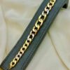 18k Gold Curb Bracelet, 12mm, 8 inches, Real Gold 18k Cuban link, 18k Curb, Tri-Color Gold Cable Bracelet –18k (Rose, White, Yellow).