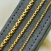 18K Real Gold Box Chain Bracelet 2mm, 2.5mm, 3.5mm, 5mm- Yellow 18K box Bracelet ,18k Bracelet for Women -Pure 18k Gold- Birthday Gift.