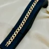 8K Gold Curb Bracelet,8.85 MM ,Cuban Chain Bracelet-18K Curb Link Bracelet for Men & Women- Real 18k Gold- 7.5"Length - Birthday Gift.